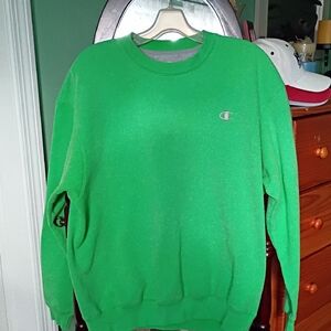 Champion Men's Vibrant Green Crewneck Sweater